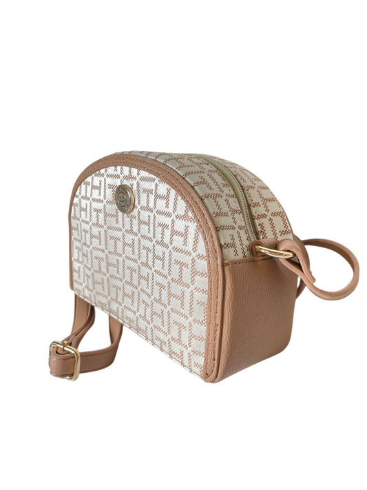 Bolsa Crossbody Tommy Hilfiger Monograma Beige | Estilo Clásico, Tamaño Ideal